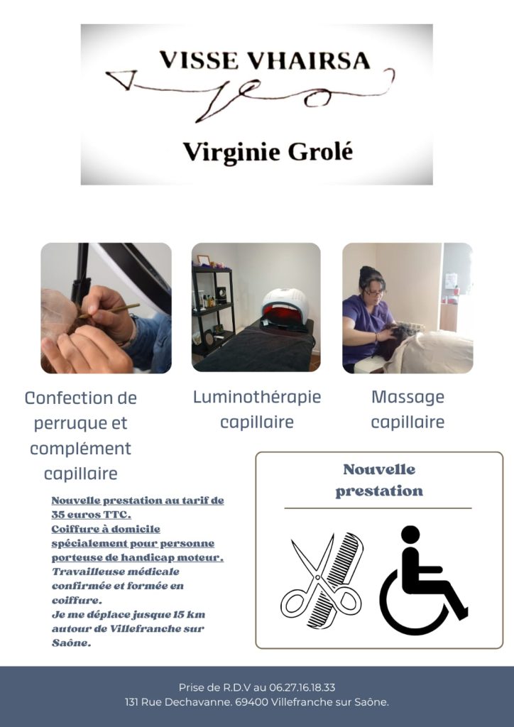 Coupe de cheveux à domicile pour personne avec handicap